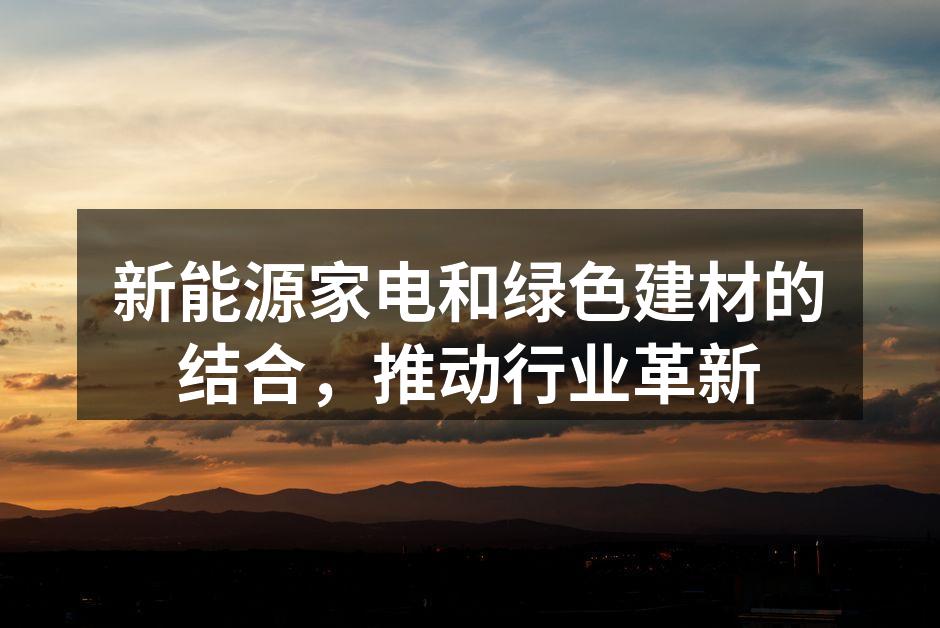 新能源家电展览会现场
